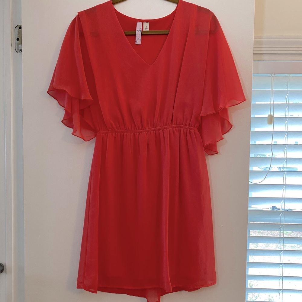 Coral Versatile Go To Dress